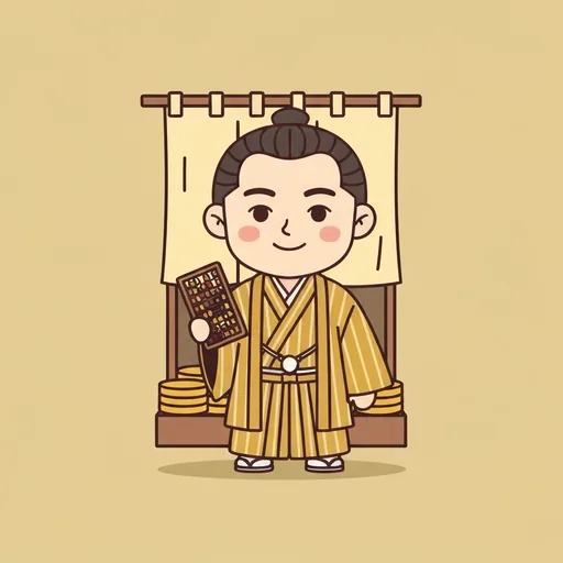 前世診断の「豪商(江戸時代)」のすがた