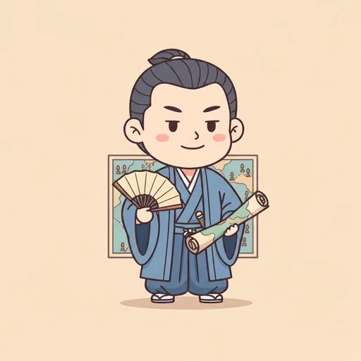 前世診断の「軍師(戦国時代)」のすがた