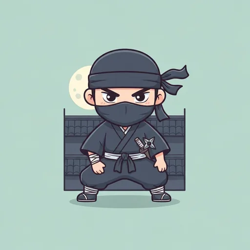前世診断の「忍者(戦国時代)」のすがた