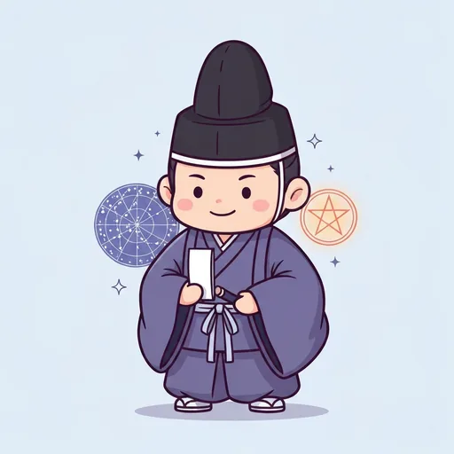 前世診断の「陰陽師(平安時代)」のすがた